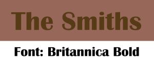 Font Britannica Bold