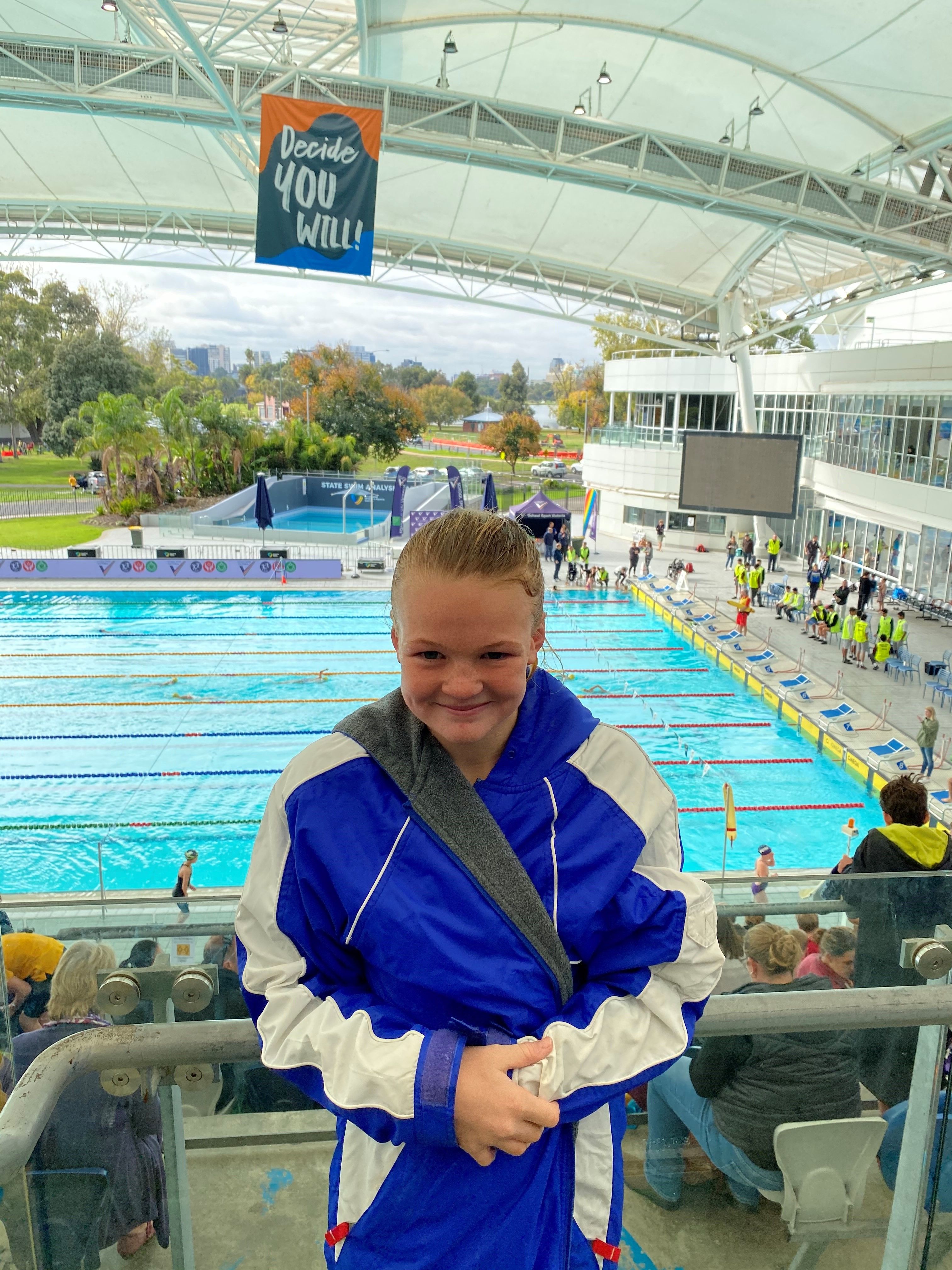 Emilia At State Swimming Finals