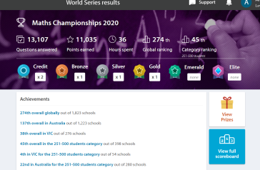 AC - EDUCATION PERFECT - MATHS WORLD CHAMPIONSHIPS